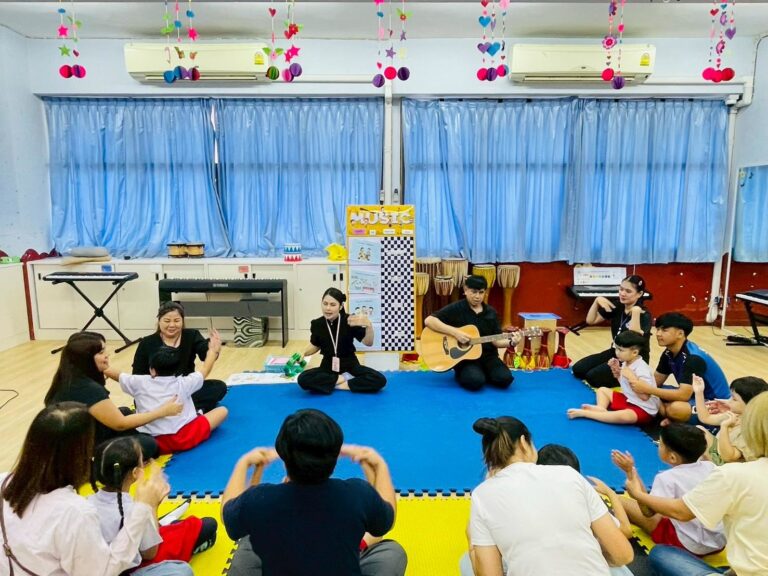 กิจกรรมดนตรีเรียนรู้ผ่านเสียงเพลง เสริมพัฒนาการเด็กด้วยดนตรี